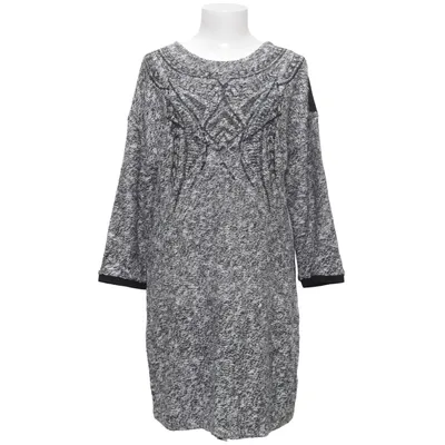 Robe (Noir, Blanc) de Paon Acrylique, Coton, Élasthane, Polyamide, Viscose