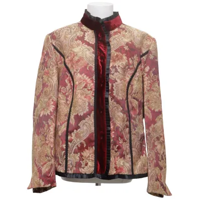 Blazer (Rood, Goud, Meerkleurig) van Basler Acetaat, Polyester, Zijde, Viscose