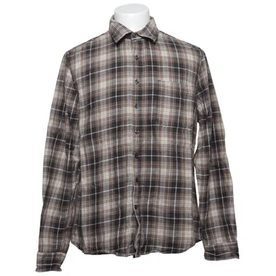 Flannel shirt (Brown, Black, White) from Dressmann