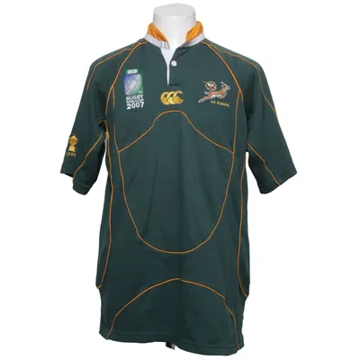 Football jersey (Green, Yellow, White) from Canterbury Cotton, Polyester