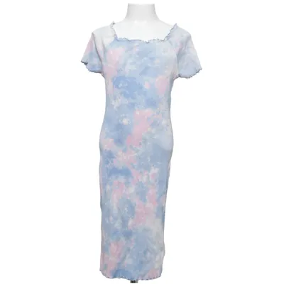 Jurk (Blauw, Roze, Wit) van Lindex Kids Katoen, Elastaan