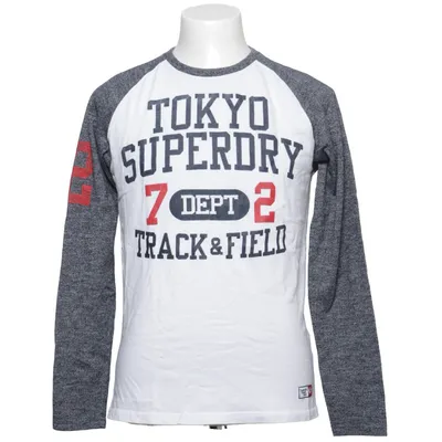 Baseballtröja (Vit, Grå, Röd) från Superdry