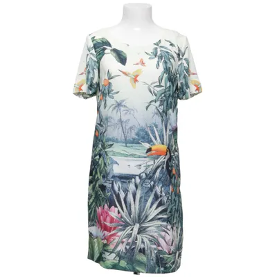 Jurk (Beige, Meerkleurig) van H&M Conscious Collection Gerecycled polyester