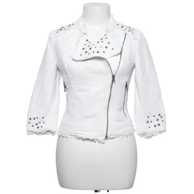 Bikerjacka (Vit) från Dept Bomull, Polyester