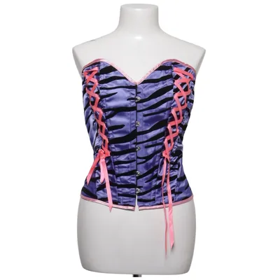 Corset (Violet, Noir, Rose) de Hell Bunny Élasthane, Polyester
