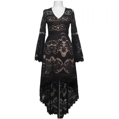 Robe longue (Noir, Beige) de Lily Mcbee Élasthane, Polyester