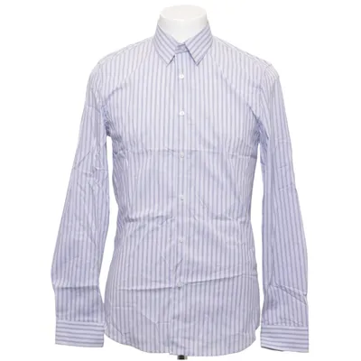 Chemise (Bleu, Blanc) de Morris & Co x H&M Coton, Élasthane, Polyamide