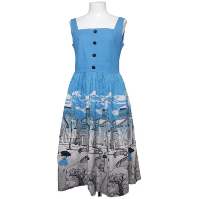 Klänning (Blå, Grå, Vit, Svart) från Banned Apparel Bomull, Elastan