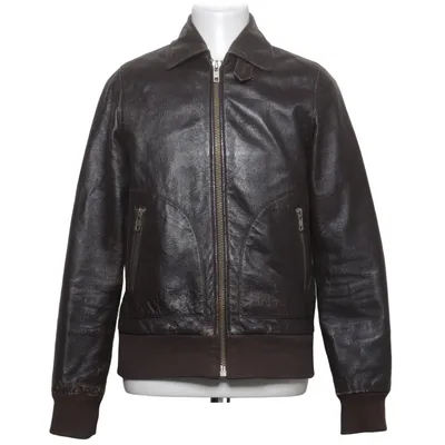Läderjacka (Brun) från Elvine Skinn, Polyester