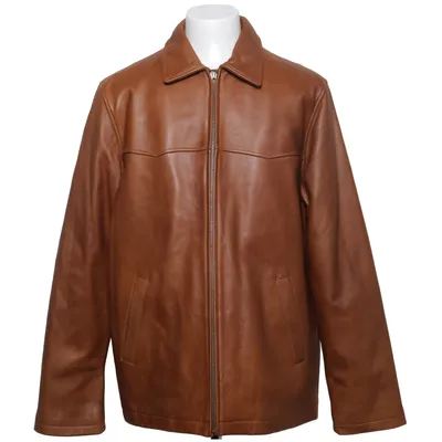 Läderjacka (Brun) från Molltan Skinn, Polyester