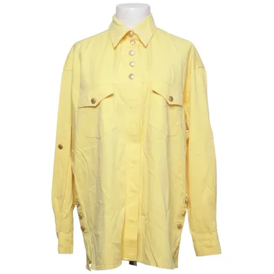 Shirt (Geel) van Hauber Katoen, Linnen, Viscose