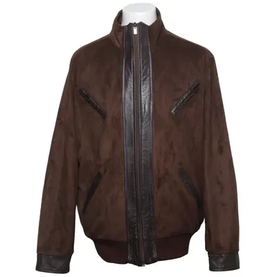 Leather jacket (BOMBER FASCIA) from AC Leather, Polyester