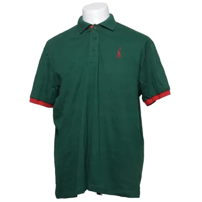 Pikétröja (Grön, Röd) från Reverse Bomull