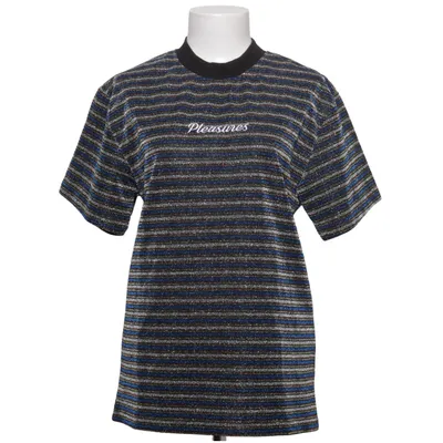 T-shirt (Blue, Black, Silver) from Pleasures Polyester