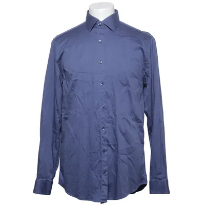 Shirt (Blue) from Dressmann Cotton, Elastane