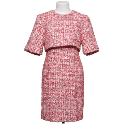 Klänning (Röd, Vit) från Sandro Bomull, Metallfiber, Polyester, Viskos