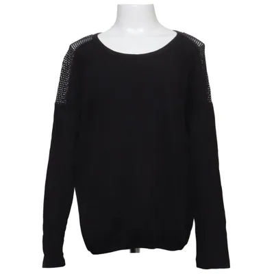 Lange mouwen shirt (Zwart) van House of Lola Katoen, Elastaan