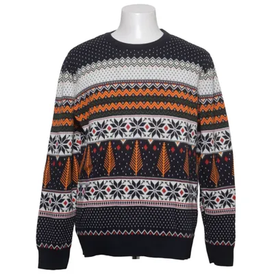 Christmas sweater (Blue, Multicolored) from Knowledge Cotton Apparel Cotton