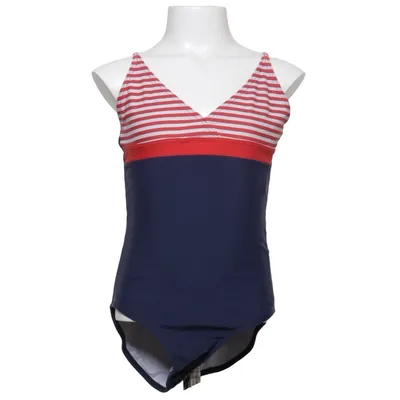Swimsuit (Blue, Red, White) from Key Zoon Elastane, Polyester