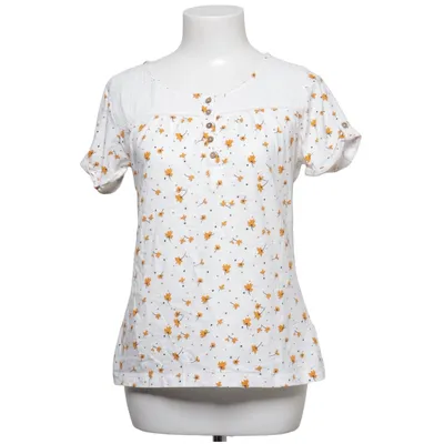 Top (White, Multicolored) from Beacan Cove Cotton