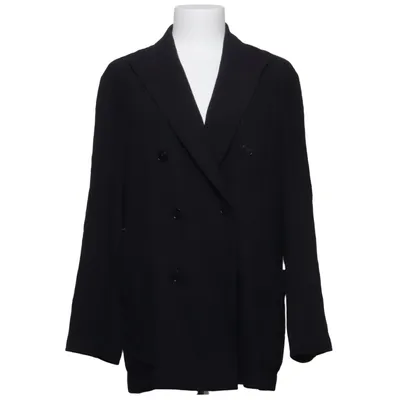 Blazer (Zwart) van Barena Katoen, Elastaan, Viscose, Wol