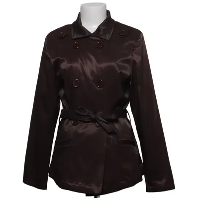 Jacke (Braun) von River Flower Baumwolle, Polyester
