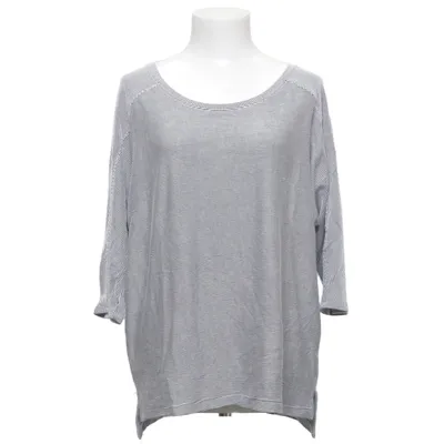 Long sleeve T-shirt (Blue, White) from Christian Siriano Elastane, Polyester, Viscose