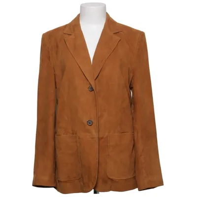 Läderkavaj (Brun) från Von Daniels Polyester