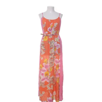 Maxi jurk (Oranje, Meerkleurig) van Warehouse Viscose, Zijde