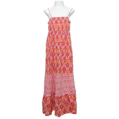 Maxi jurk (Rood, Oranje, Meerkleurig) van Zara Girls Katoen