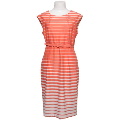 Kleid (Orange, Weiß) von Connected Apparel Elasthan, Polyester, Viskose