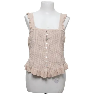 Crop top (Beige) fra Zara Bomuld, Elastan, Polyamid, Viscose