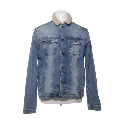 Veste en jeans fourrée (Bleu, Beige) de MR.F Élasthane