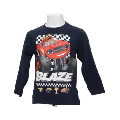 Langærmet t-shirt (Blå, Flerfarvet) fra Name It Bomuld, Elastan