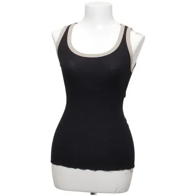 Tanktop (Schwarz, Beige) von Lisanza Seide, Wolle