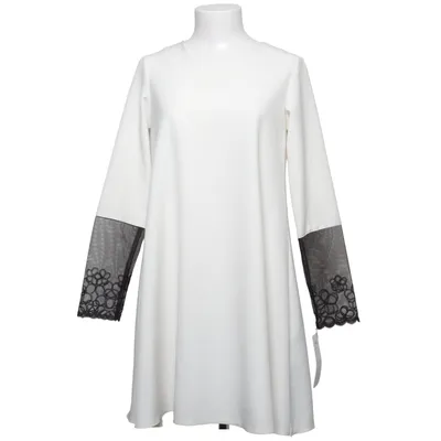 Jurk (Wit, Zwart) van Adika Polyester