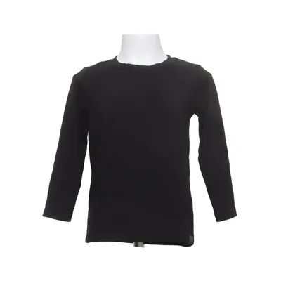 Long sleeve T-shirt (Black) from Uniqlo Kids Acrylic, Elastane, Recycled polyester, Viscose