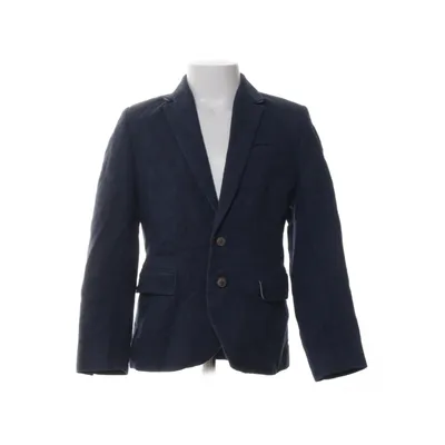 Blazer (Bleu) de H&M Coton, Lin, Polyester