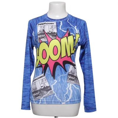Long sleeve T-shirt (Blue, Multicolored) from Ann Chery Elastane, Polyester