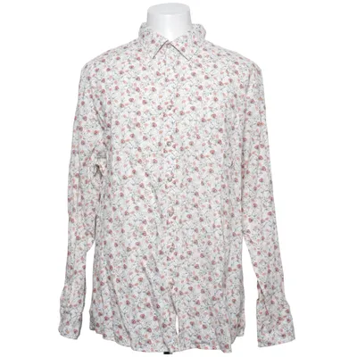 Shirt (Wit, Meerkleurig) van Dressmann Katoen, Linnen