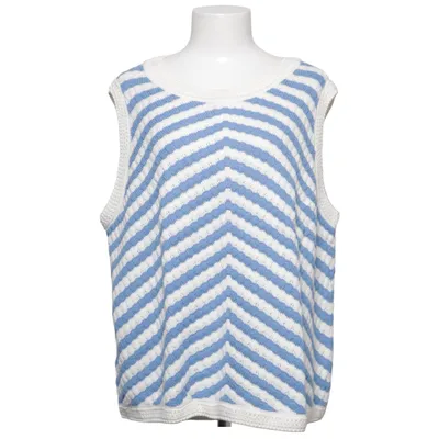 Pull sans manches (Bleu, Blanc) de Bonprix Acrylique, Coton