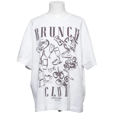 T-shirt (Wit, Bruin) van Lindex Katoen