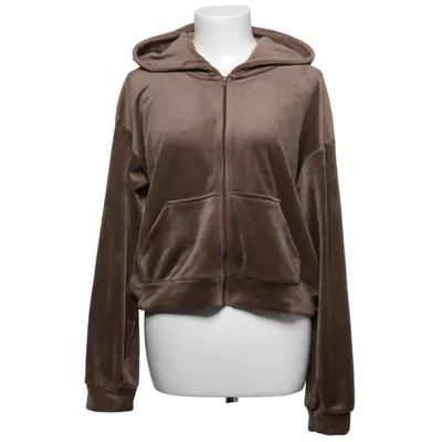 Sweat à capuche (Gris, Marron) de H&M Élasthane, Polyester