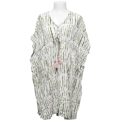 Kaftan (Vit, Grön) från Mara Mea Viskos