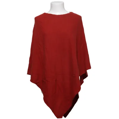 Poncho (Rød) fra Tif Tiffy Kashmir, Merinould, Polyamid, Viscose