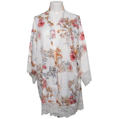 Ochtendjas (Wit, Meerkleurig) van Ancona Elastaan, Polyester