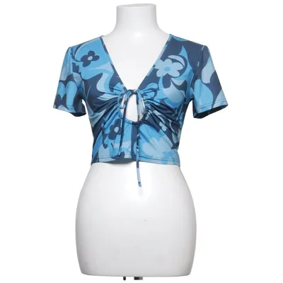 Crop top (Blå, Flerfärgad) från Barbara Kristoffersen by Rosemunde Elastan, Polyester