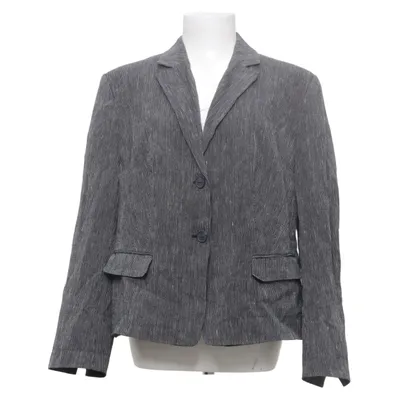 Blazer (Grå, Sort) fra Claudia Sträter Acetat, Linned, Polyamid