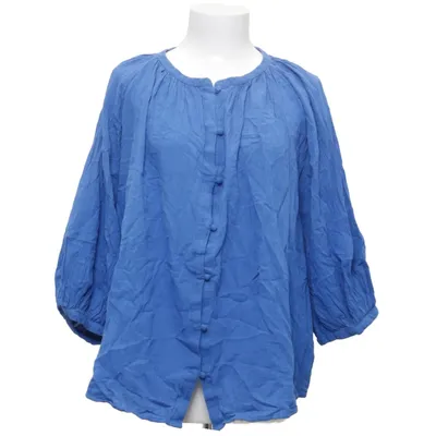 Blouse (Blue) from H&M Cotton, Linen