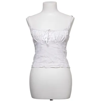 Crop top (Beige) van Kimchi Blue Elastaan, Linnen, Viscose